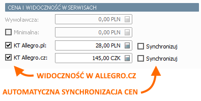 Widoczność oferty w serwisie allegro.cz